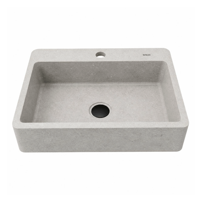 Artificial Stone Countertop Basin M920 – Light Concrete Grey