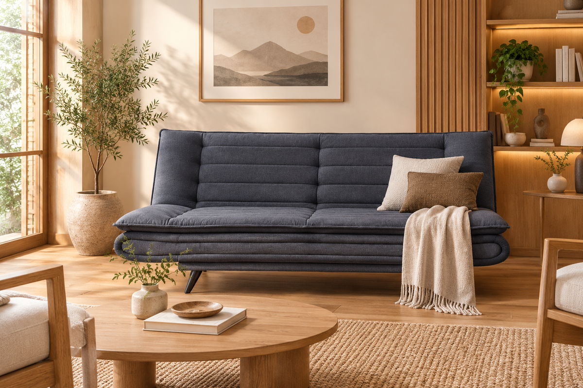 Duroflex Foldable 3-Seater Sofa Cum Bed – Fabric