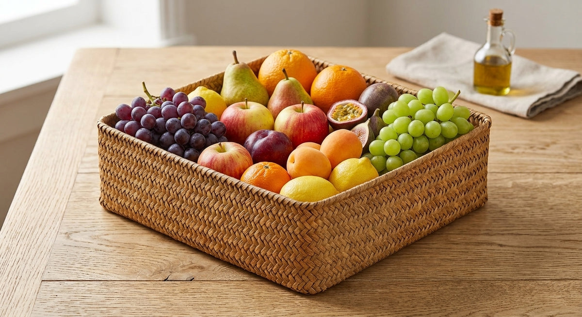 Square Woven Food Basket | 25 × 25cm
