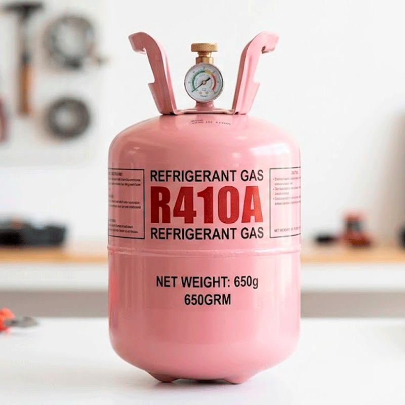 R410A Refrigerant Gas | 650g Cylinder with Pressure Gauge
