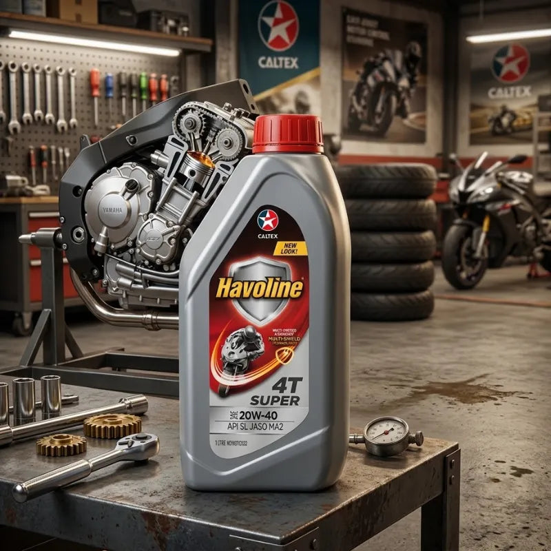 Caltex Havoline 4T Super 20W-40 Motorcycle Engine Oil – 1 Litre