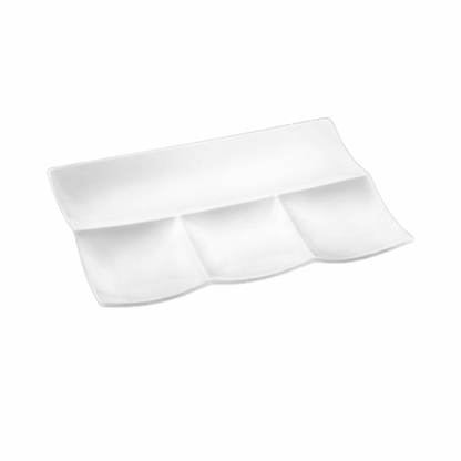 Wilmax 3-Section Platter 12"x8" – 30x20cm | WL-992598