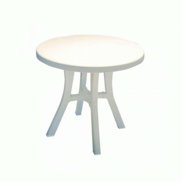 PLASTIC POOL TABLE ROUND ART967 80cm WHITE SCAB