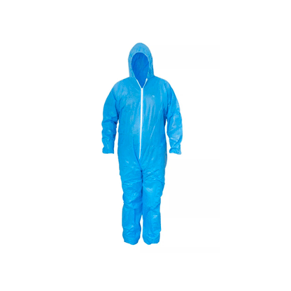 Disposable Body Suit | Non-Woven Protective Coverall | Blue