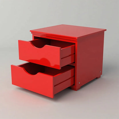 DR4528 2-Drawer Compact Storage Unit – Bold Red