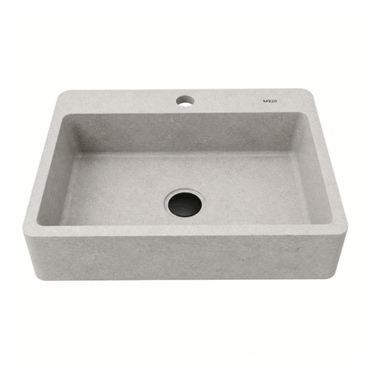 Artificial Stone Countertop Basin M920 – Light Concrete Grey