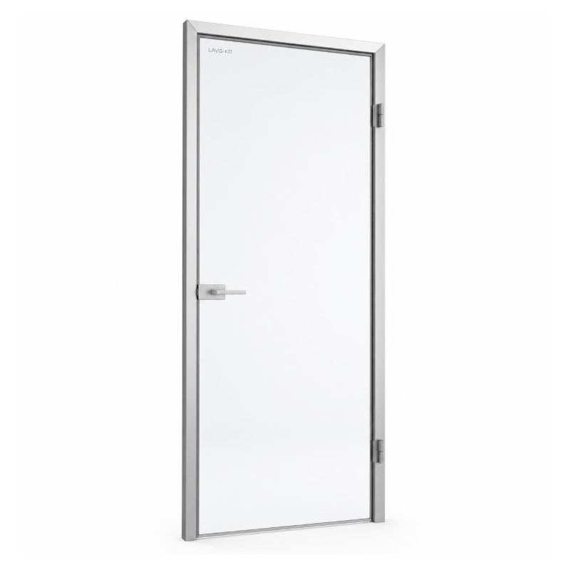 Lavis-Kit Interior Glass Door 30cm – White | Aluminium Frame
