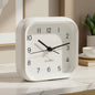 Fosh Quartz Alarm Clock | 4" | 10.3x10x4.4cm | White | Minimalist Desk & Bedside Clock