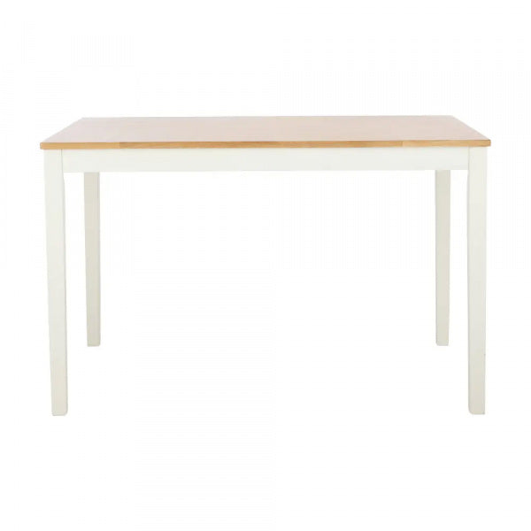 Mozzarella Dining Table 120cm in Natural and White