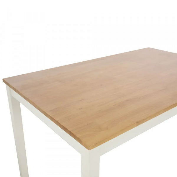 Mozzarella Dining Table 120cm in Natural and White