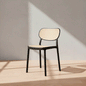 BALI PLASTIC DINING CHAIR BK