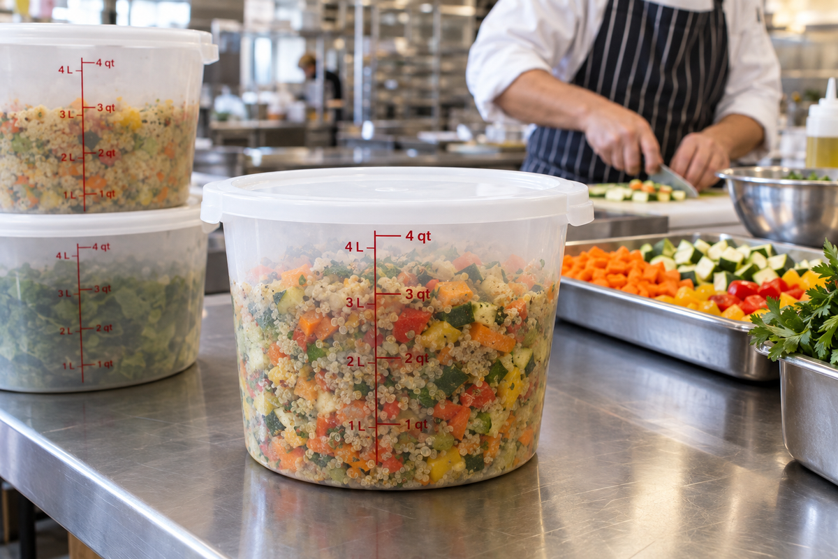 4Qt Round Container — Kitchen Prep Scene