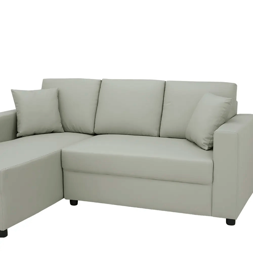H-JORGE/P PVC L-SHAPE SOFA/R LGY PVC UPHOLSTERY. PLASTIC LEG.
