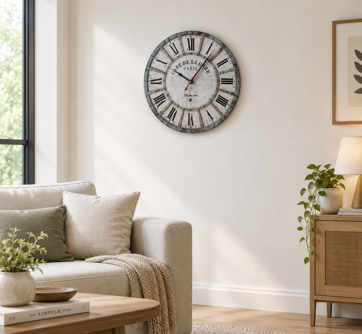 WALL CLOCK 1-7 CLKDJ 30-CM MIX CLOUR