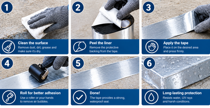 Flash Band 2" x 10Mtr Roll – ZAT Self-Adhesive Waterproofing Tape