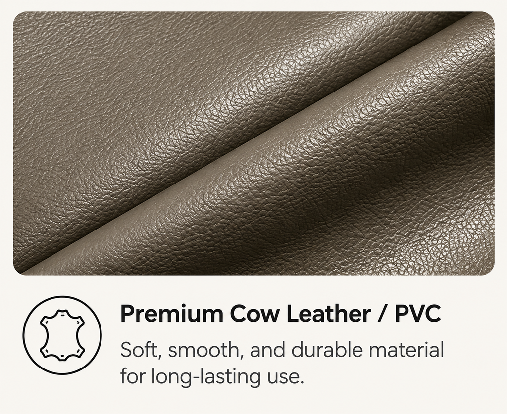 Modern Fixed Sofa - Premium Cow Leather