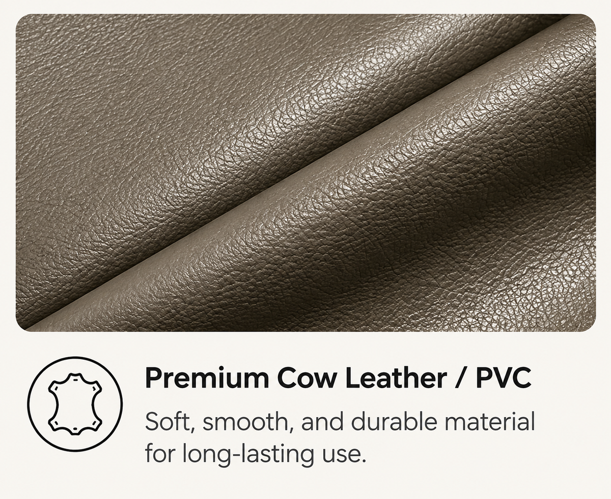 Modern Fixed Sofa - Premium Cow Leather
