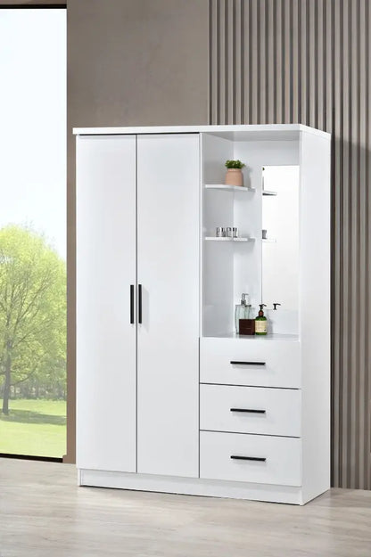 Wardrobe 2-Door 3-Drawer with Open Dresser Unit | GV AD2D3WD