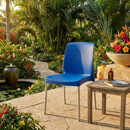 JENNY STACKING CHAIR BLUE (ART-2078 IG40) SCAB