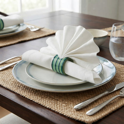 NAPKIN RING 4 PCS SET NATURAL CLW 0490205639999