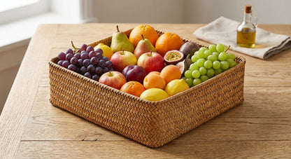 Square Woven Food Basket | 25 × 25cm