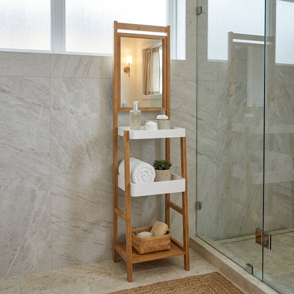 ELVITA 3 TIERS STORAGE RACK W/MIRROR NA