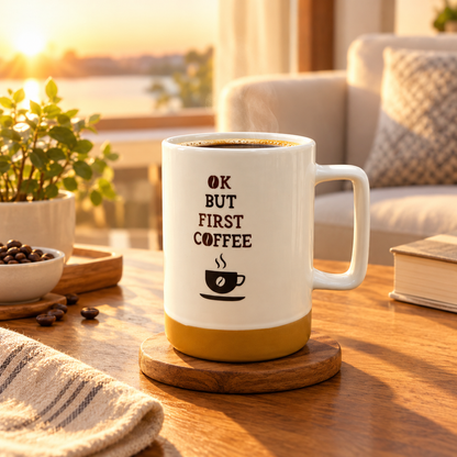 MARIONA MUG 400ML WT/BE