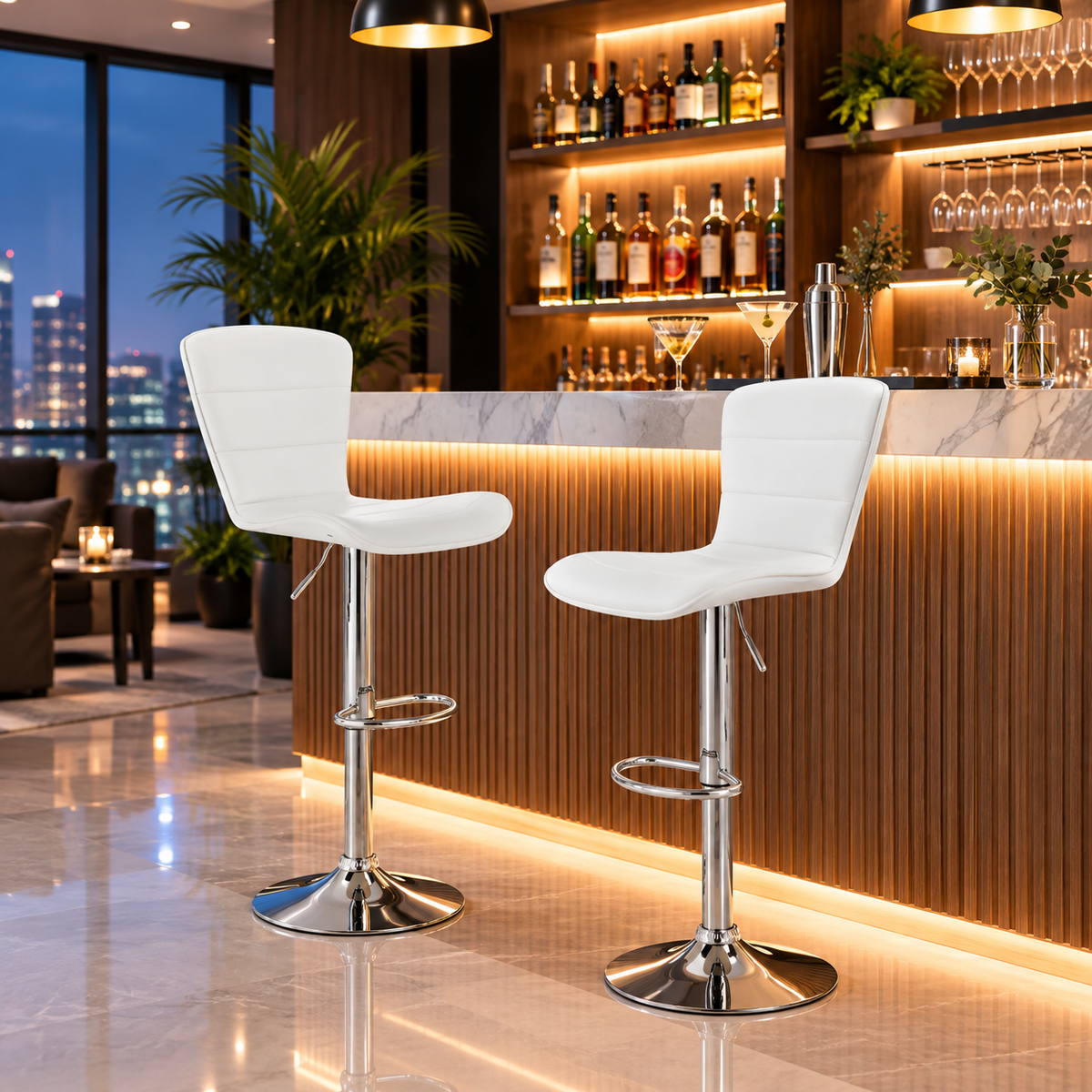 Jessy Bar Stool – White