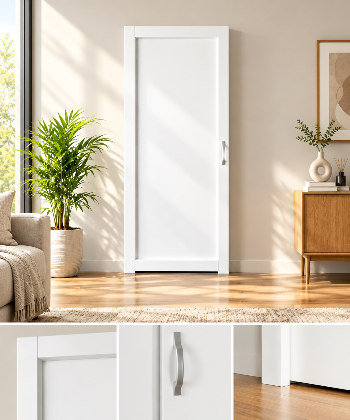 D30130WHITE - Flat Panel Interior Door | Matte White