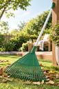 PVC Garden Fan Rake 20T with Stick