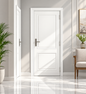 Front Door Panel DR4035 | White UVG-210 UV Glass Finish | 396 × 347mm