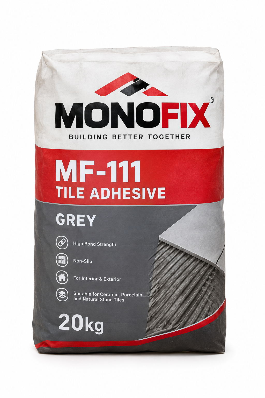 MONOFIX MF-111 Grey Tile Adhesive – 20kg