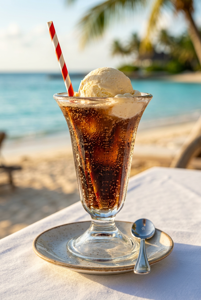 Alaska Sundae Cup with Coke Float at Beachside