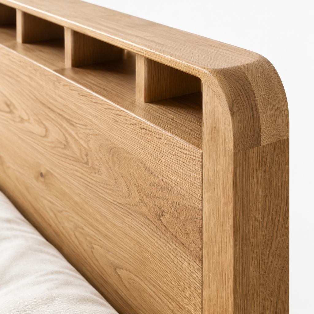 Aomori Bed — Headboard Craftsmanship Detail