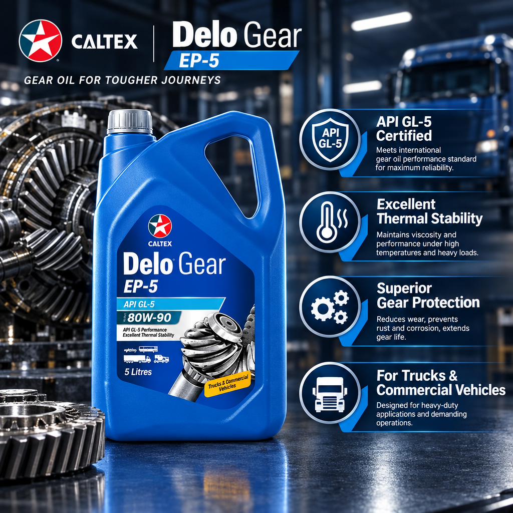 Caltex Delo Gear EP-5 Benefits