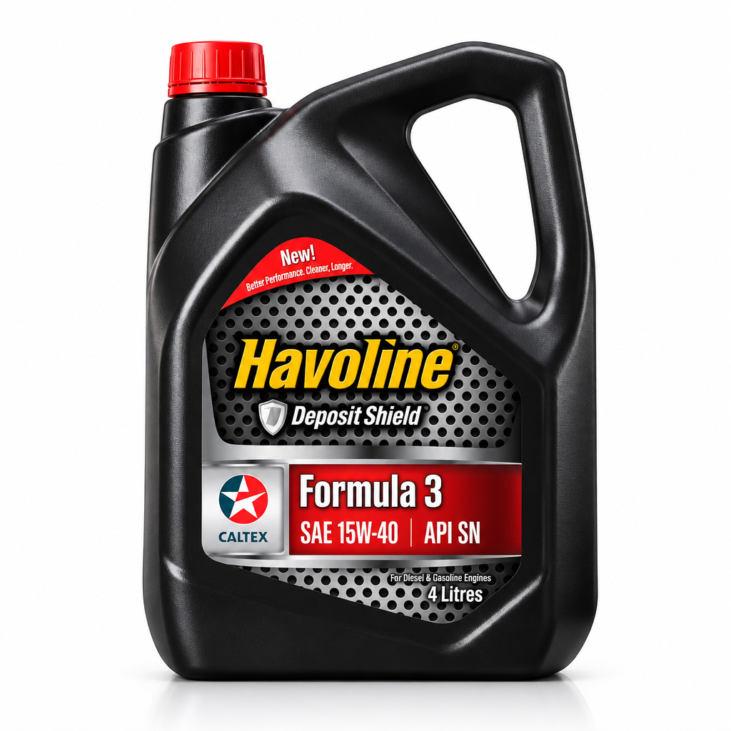 Caltex Havoline Formula 3 SAE 15W40 White Background