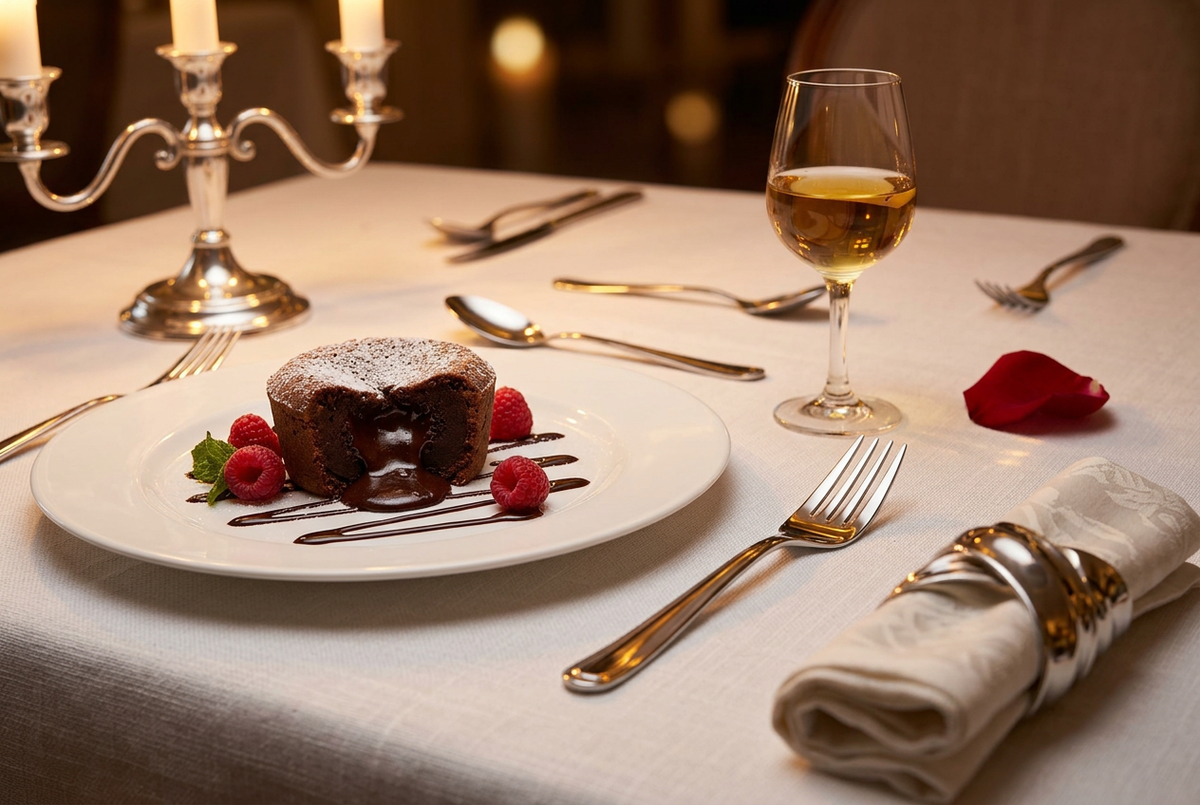 Dessert Fork Fine Dining Setting