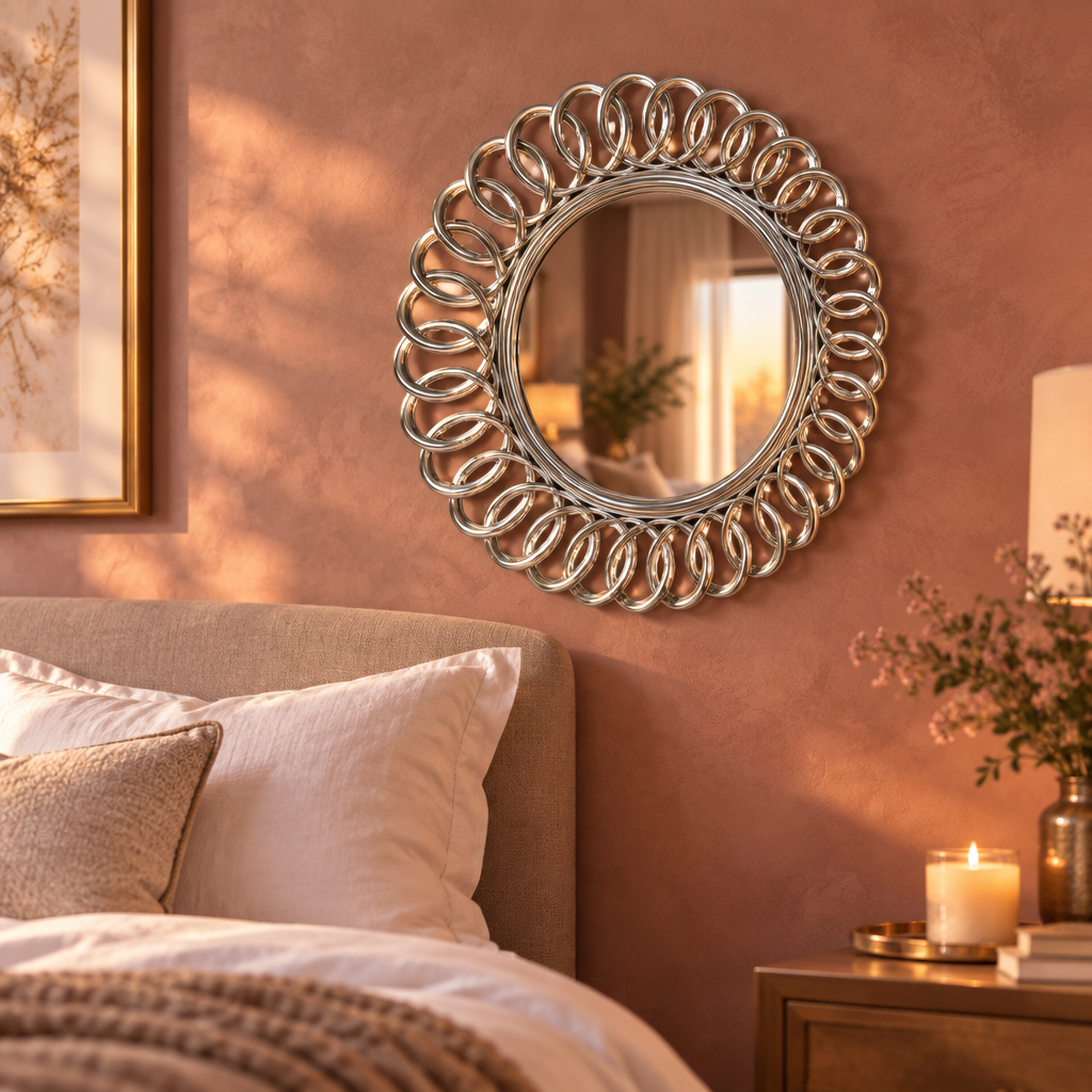 Elegance Mirror – Dusty Rose Bedroom