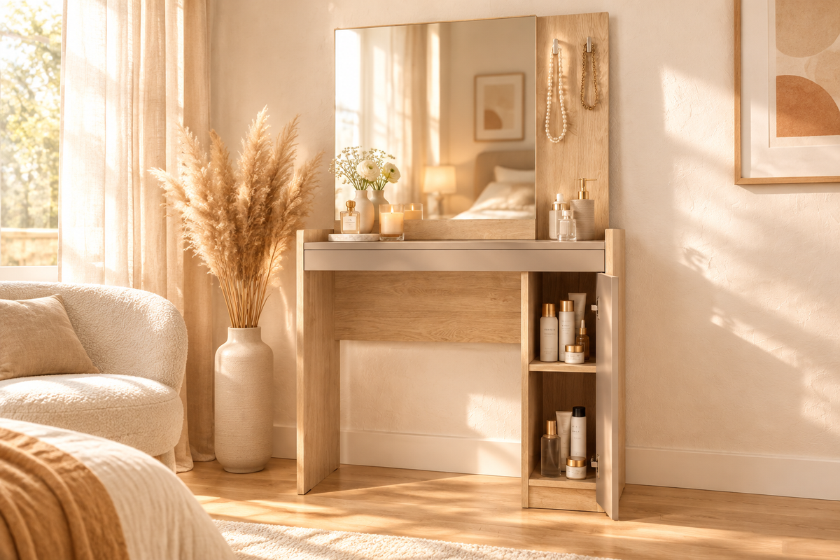 Esquire Dressing Table — Scandinavian Bedroom Setting