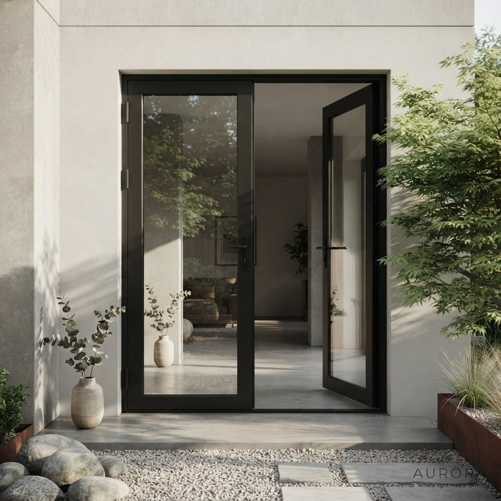 ALUMINIUM GLASS DOOR 446X697