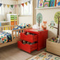 DR4528 2-Drawer Compact Storage Unit – Bold Red