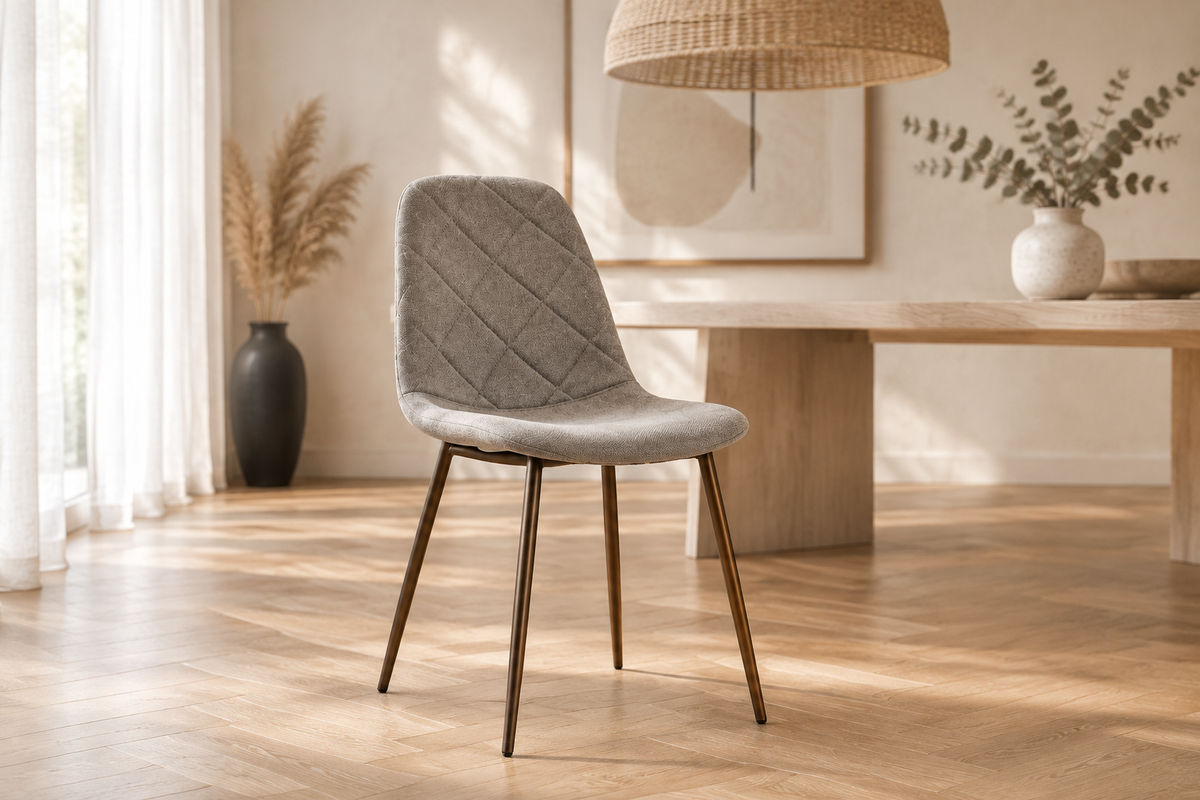 Luka Grey Dining Chair – Japandi Solo Lifestyle