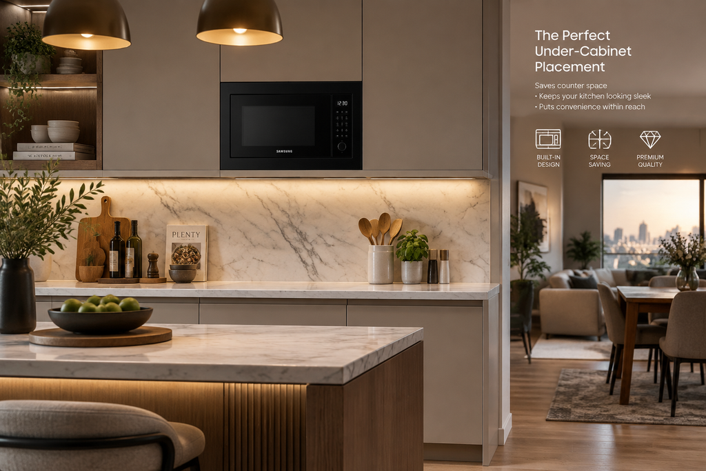 Midea Built-In Microwave — Under-Cabinet Placement
