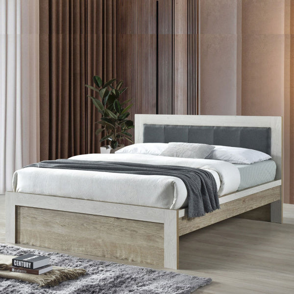 17568 BED 5FT GV AD05BD (DM) NATURAL OAK /SNOW OAK 152.5X19..5CM