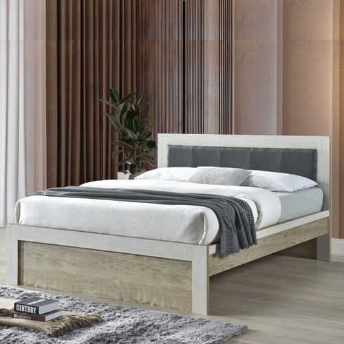 17568 BED 5FT GV AD05BD (DM) NATURAL OAK /SNOW OAK 152.5X19..5CM