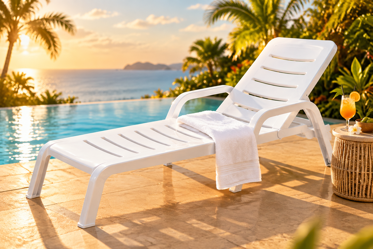 Outdoor Sun Lounger Lifestyle Ad