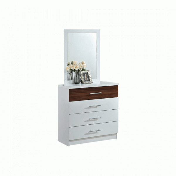 DRESSING TABLE GV PG4DDS WITH MIRROR 1/2 WHITE HAZEL