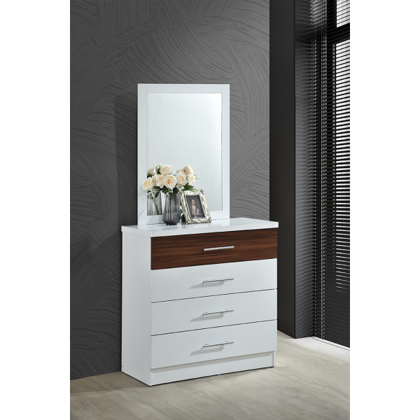 DRESSING TABLE GV PG4DDS WITH MIRROR 1/2 WHITE HAZEL