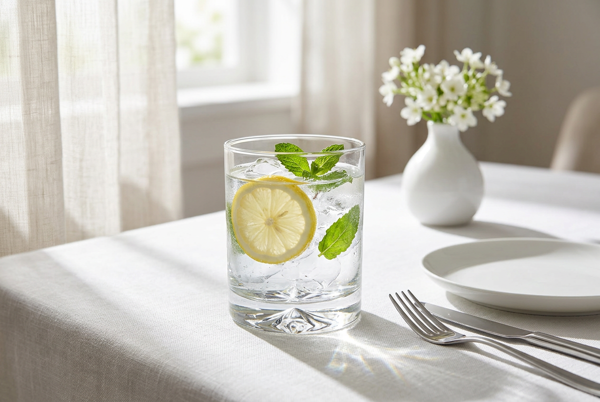 San Marino Rock Glass Dining Table