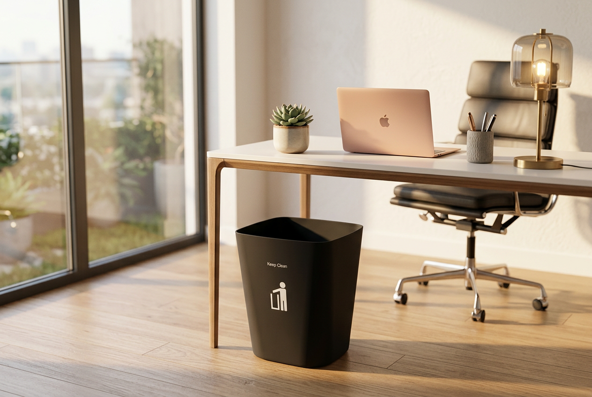 Square Trash Can Office